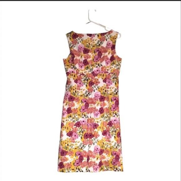 NWT Cleo Cotton Prom Floral Mini Dress Fully Lined Ruched Waist Sleeveless - Picture 5 of 16